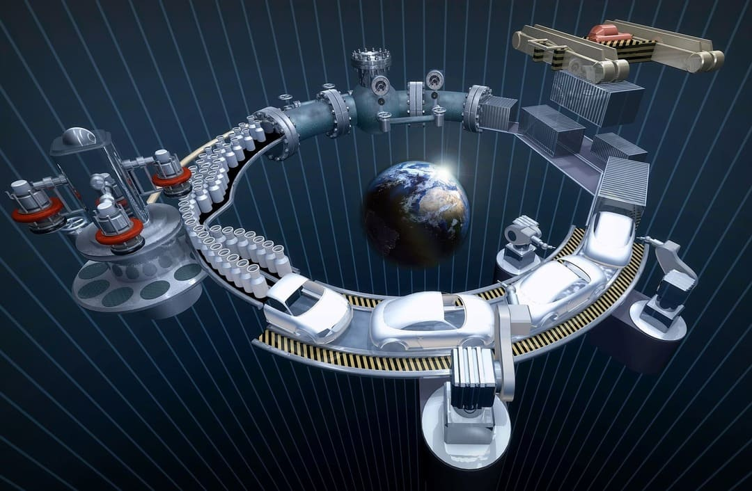 2026年物流行业发展趋势预测图，展示全球供应链变革与数字化转型方向